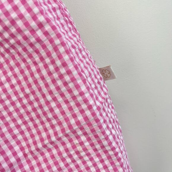 Vintage OshKosh B'gosh Pink Plaid Bunny Romper 18 Months - Picture 4 of 8